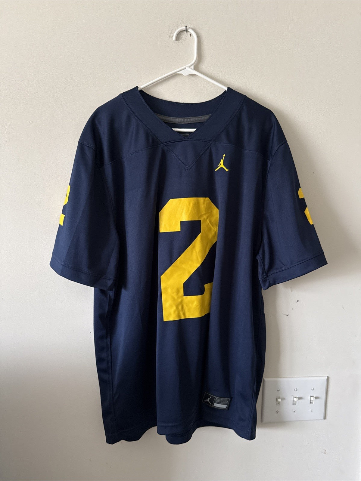 Men’s Nike Charles Woodson #2 Michigan Wolverines NCAA Jersey Sz XL - Blue RARE