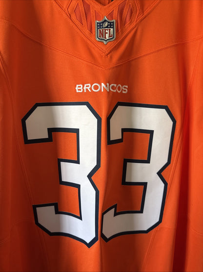 Men’s Nike Javonte Williams #33 Denver Broncos Vapor Lmtd NFL Jersey Sz 2XL NWOT
