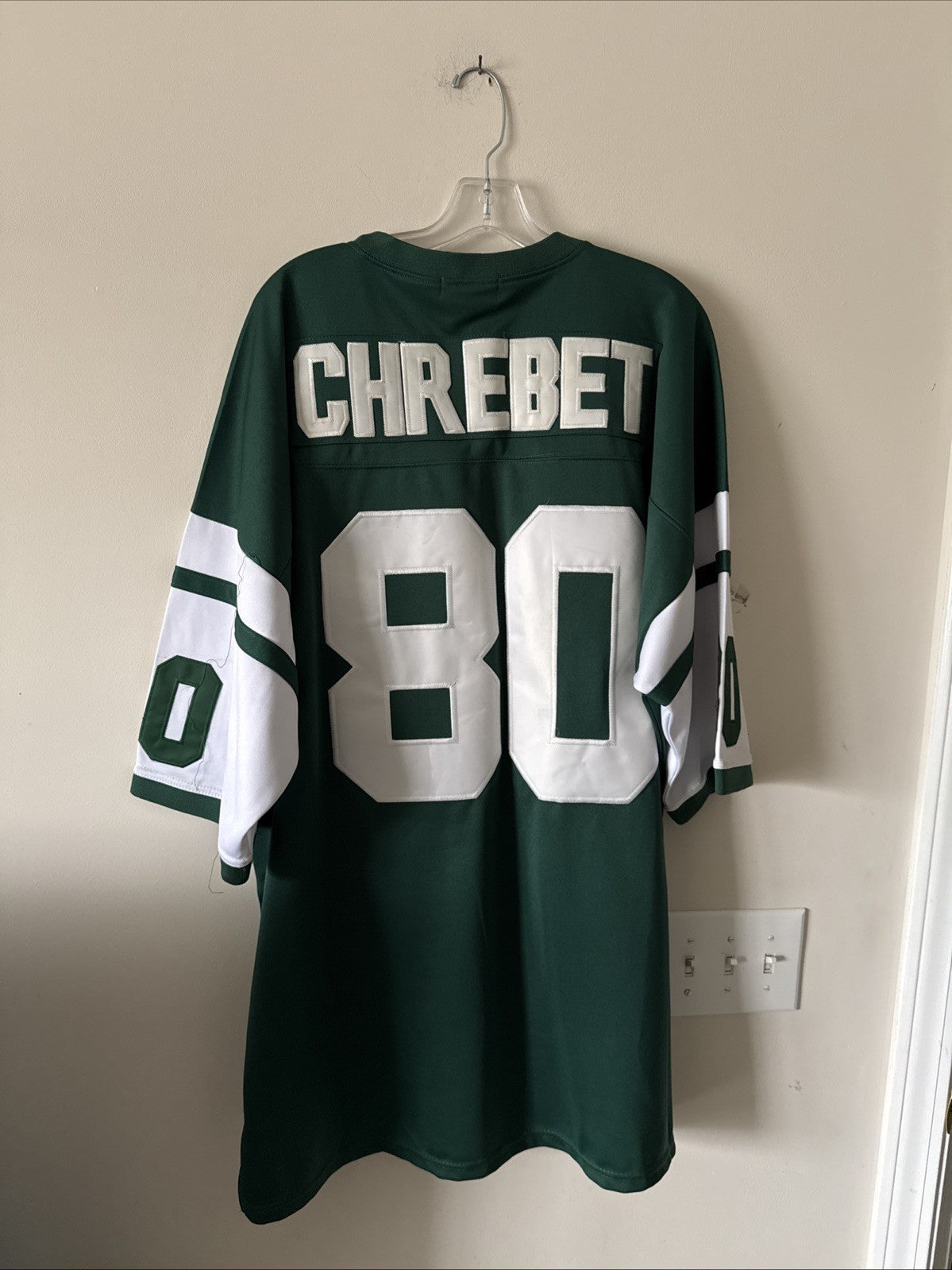 Men’s Mitchell & Ness Wayne Chrebet #80 New York Jets '00-'01 Jersey Sz 54 RARE