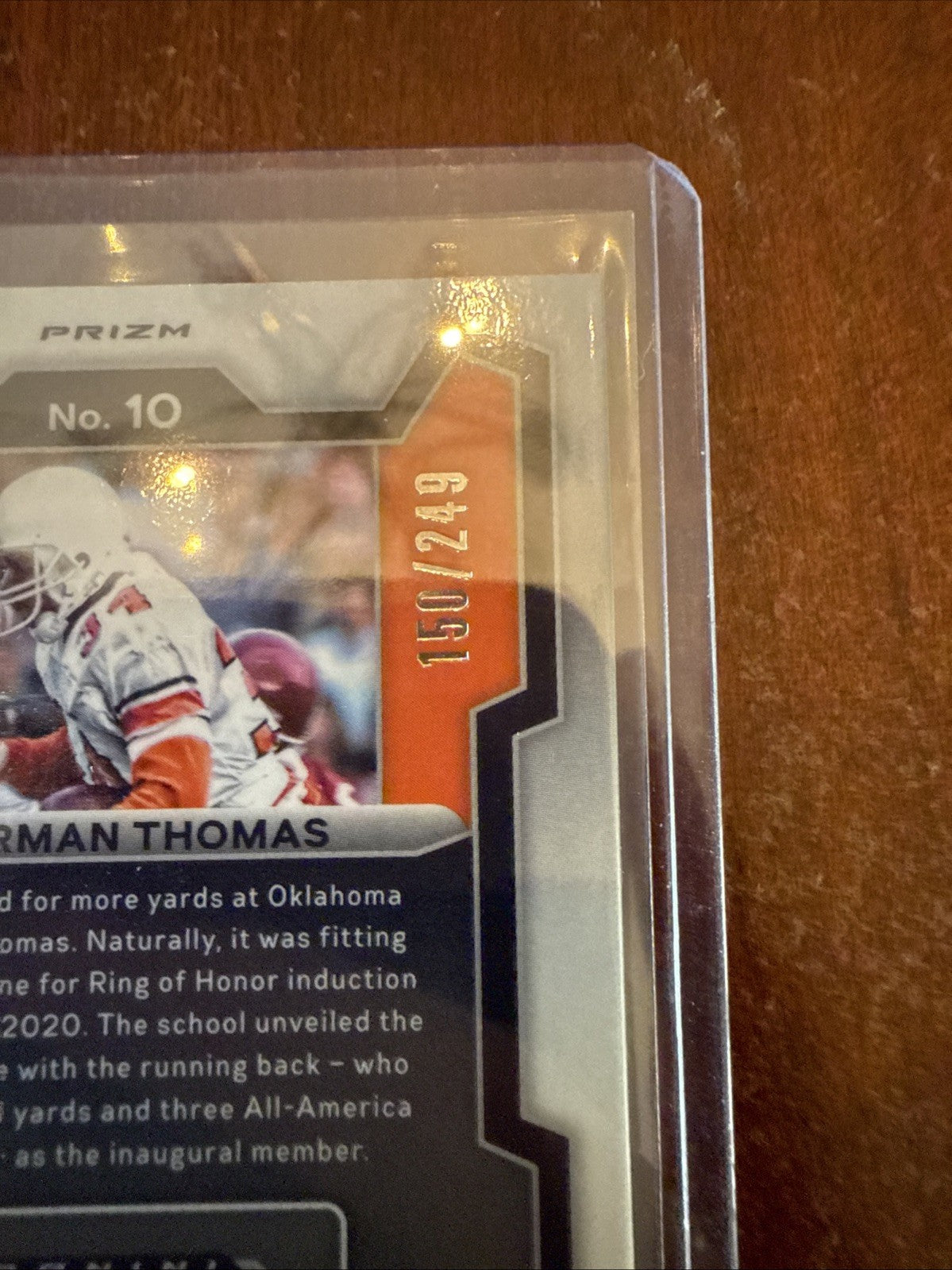 2024 Panini Prizm Draft Picks - Thurman Thomas #10 Blue Wave Prizm /249