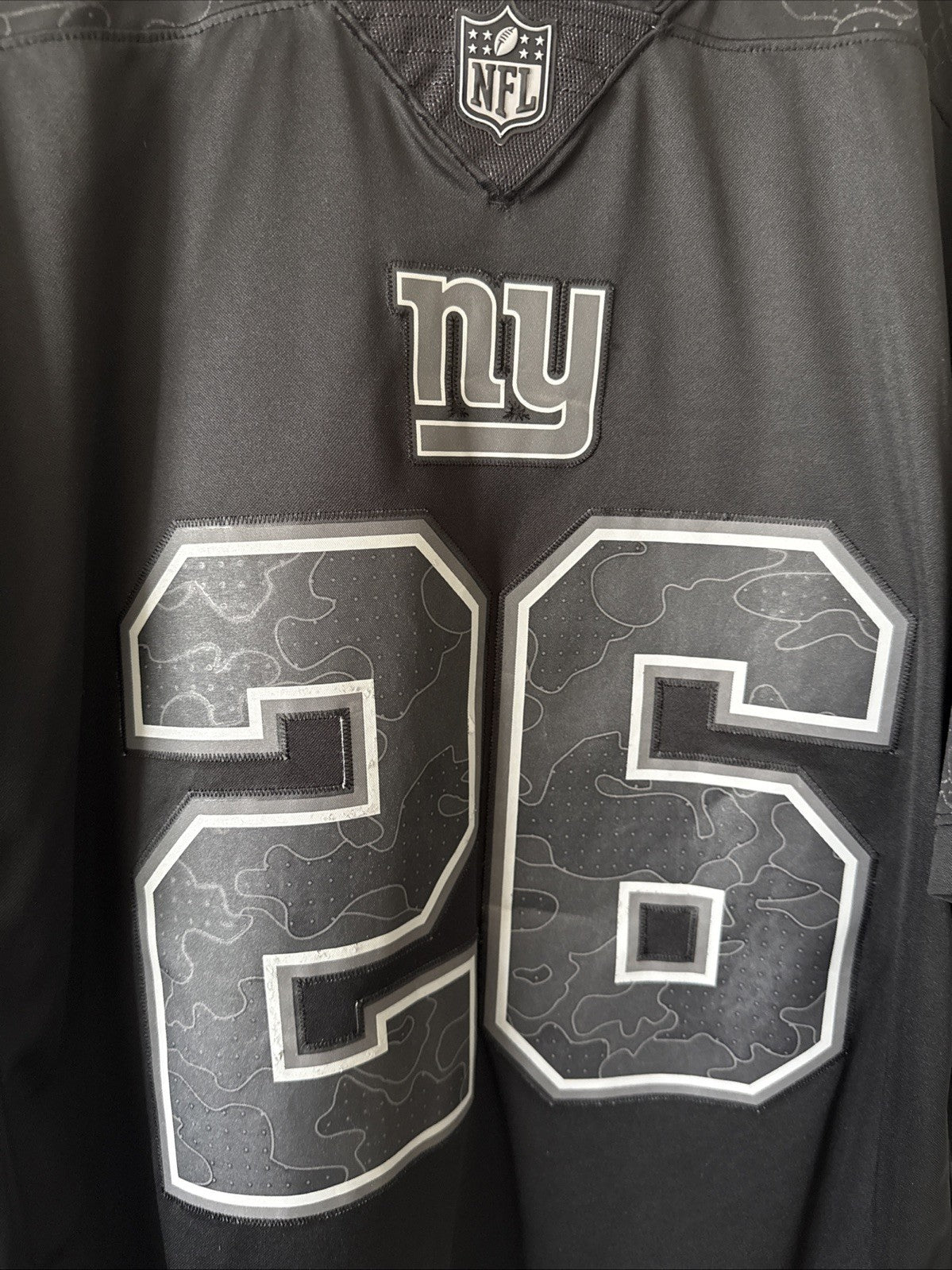 Men's Nike Saquon Barkley #26 New York Giants RFLCTV Limited Jersey Sz XL RARE