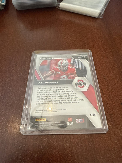 2021 Panini Prizm Draft Picks Orange Ice Prizm JK Dobbins #78