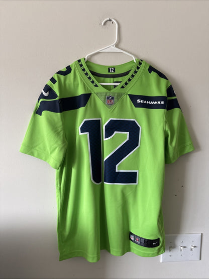 Nike Men's Seattle Seahawks #12 12th Fan Limited Color Rush Jersey Sz M - RARE