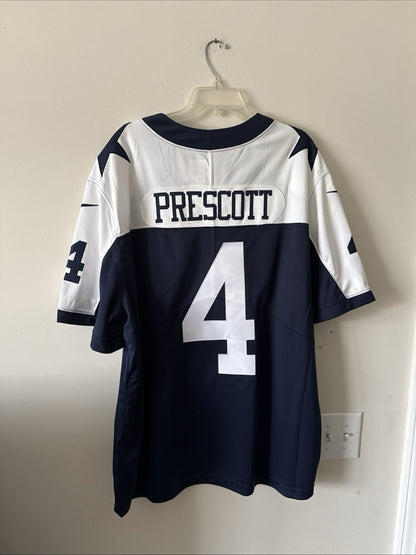 Mens Nike Dak Prescott #4 Dallas Cowboys VAPOR LMTD Throwback NFL Jersey Sz 3XL