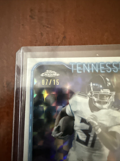 Topps Chrome Sapphire Football - Jabari Small (RC Tennessee) 07/15 #275