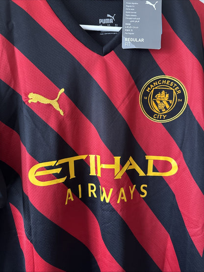 Men’s Puma Ruben Dias #3 Manchester City Puma 2022/23 Away Jersey Sz 2XL - RARE