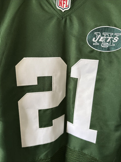 Men’s Nike CHRIS JOHNSON #21 New York Jets NFL Stitched Jersey Sz 52 Green RARE