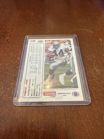 1991 Upper Deck - Derrick Fenner #139 Autograph