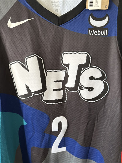 Men’s Nike Cam Johnson #2 Brooklyn Nets KAWS 2023 City Edition Jersey Sz 52 NWT