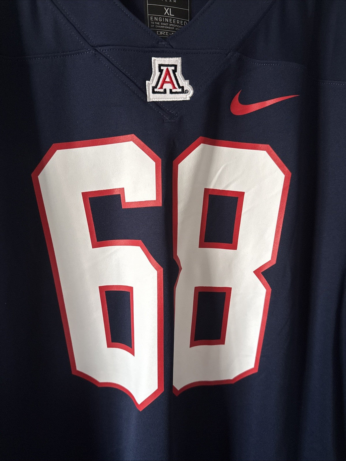 Men’s Nike Tedy Bruschi #68 Arizona Wildcats 2025 Alumni NCAA Jersey Sz XL RARE