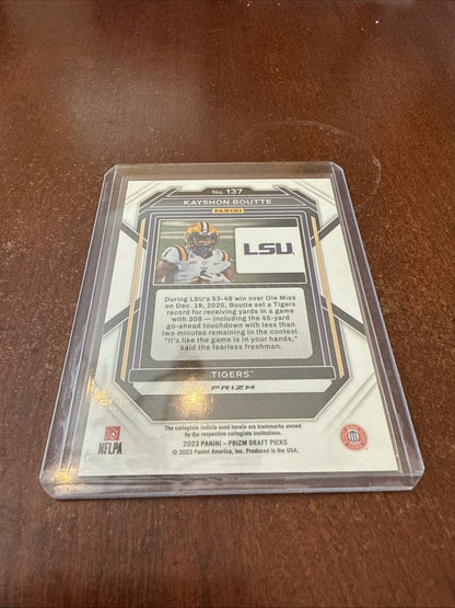 Kayshon Boutte 2023 Prizm Draft Picks #137 RC Red Wave LSU Tigers/Patriots NCAA