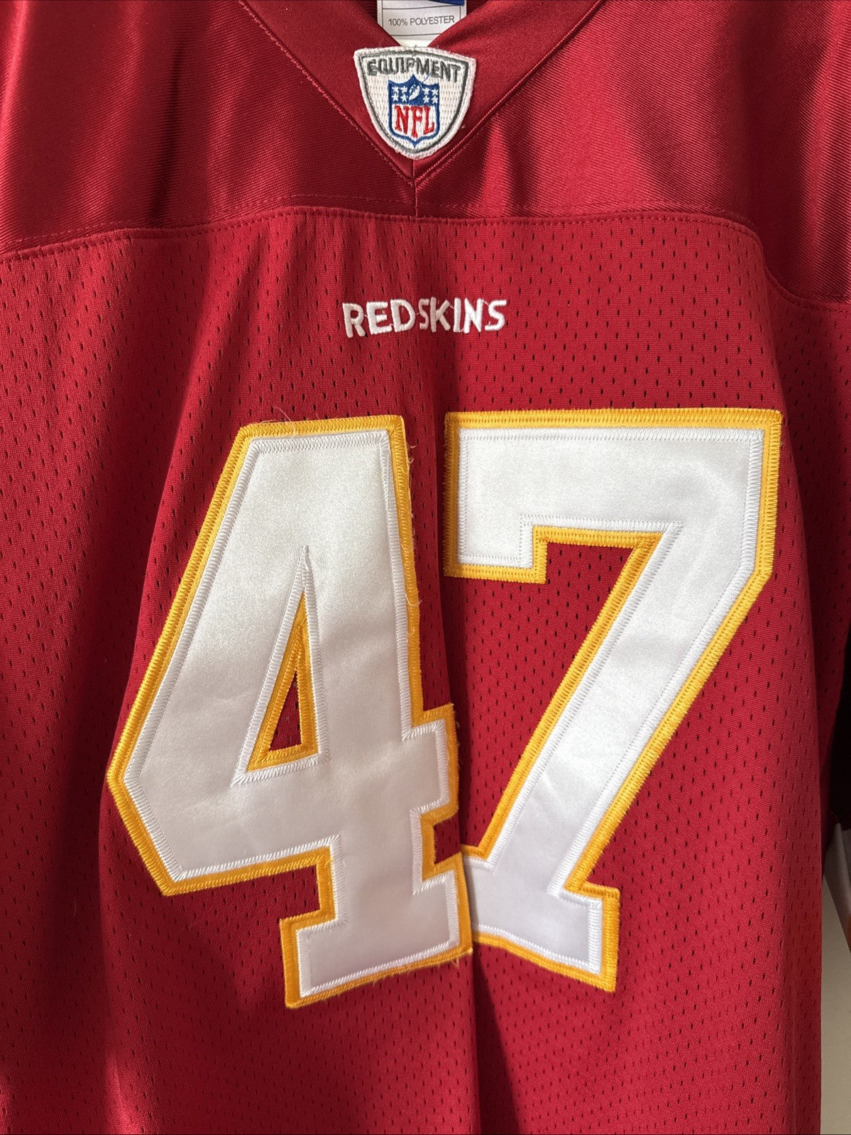 Men’s Reebok Chris Cooley #47 Washington Redskins Authentic Jersey Sz 50 - RARE