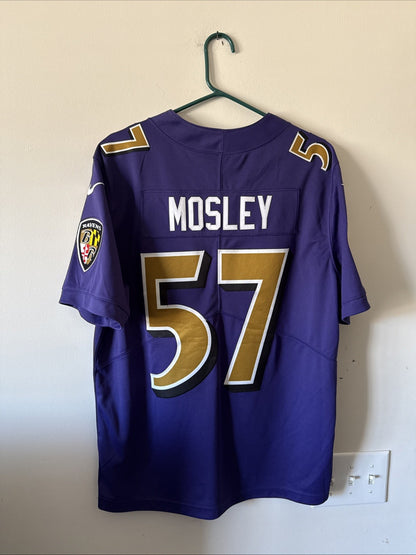 Men’s Nike CJ Mosley #57 Baltimore Ravens Color Rush Vapor Lmtd Jersey Sz L RARE