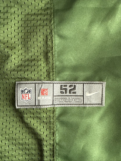 Men’s Nike CHRIS JOHNSON #21 New York Jets NFL Stitched Jersey Sz 52 Green RARE