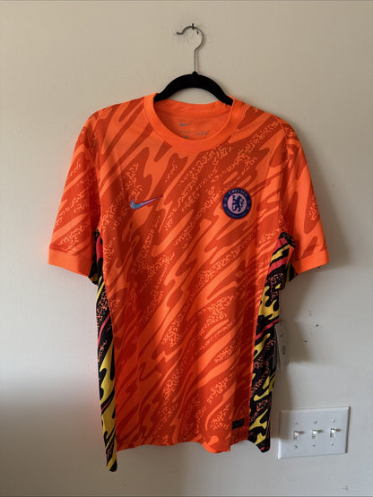 Men’s Nike Chelsea FC Stadium Orange Goalkeeper Soccer Jersey Sz L - NWT RARE