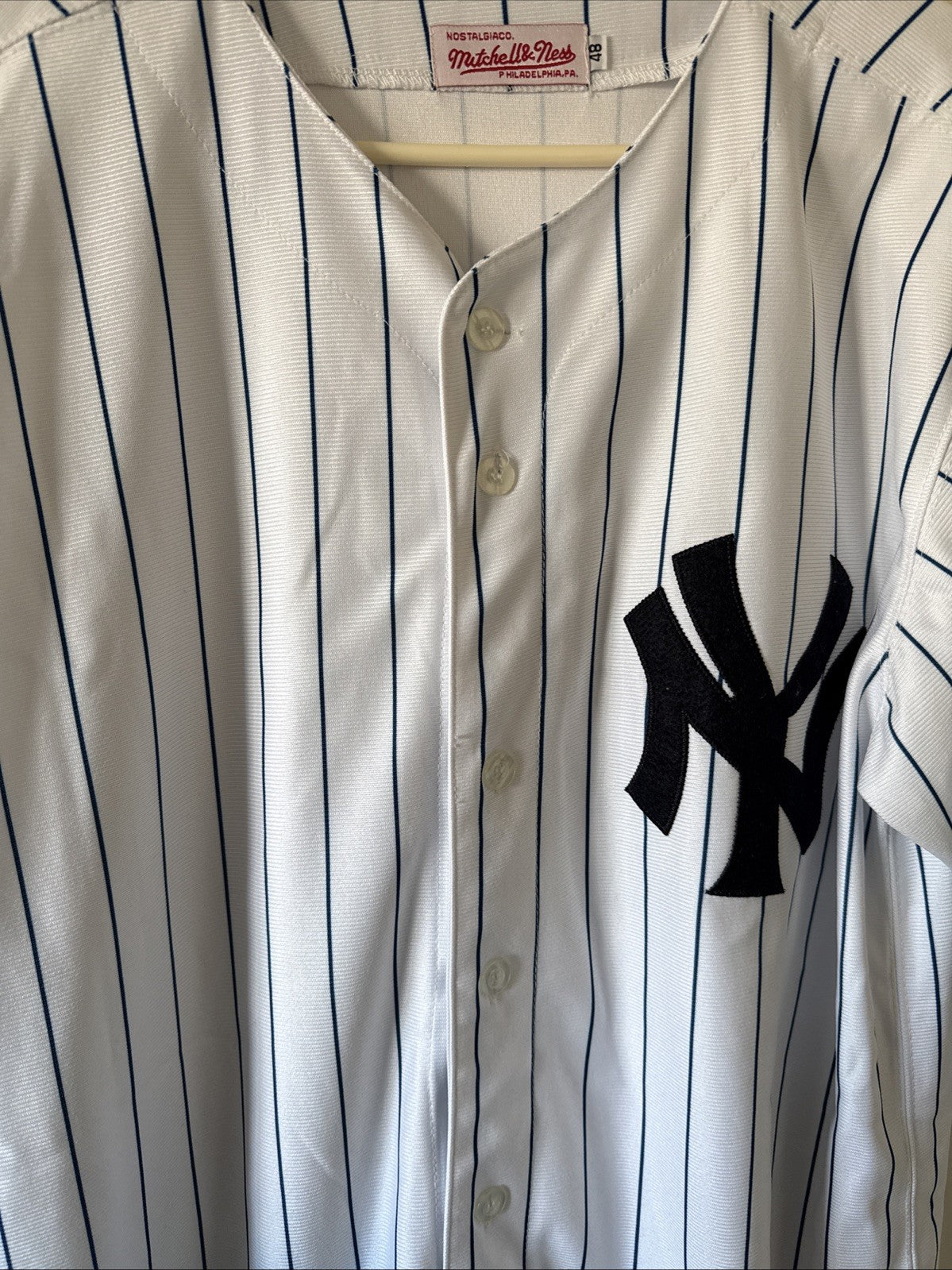 Men’s Mitchell & Ness Joe Dimaggio #5 1939 New York Yankees Jersey Sz 48 - RARE