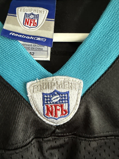 Men’s Reebok JULIUS PEPPERS #90 Carolina Panthers NFL Jersey Sz 52 - Black RARE