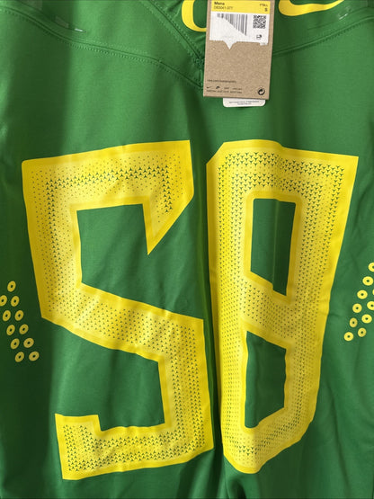 Men’s Nike Roy Robertson Harris #50 Oregon Ducks Football Jersey Sz S - NWT RARE