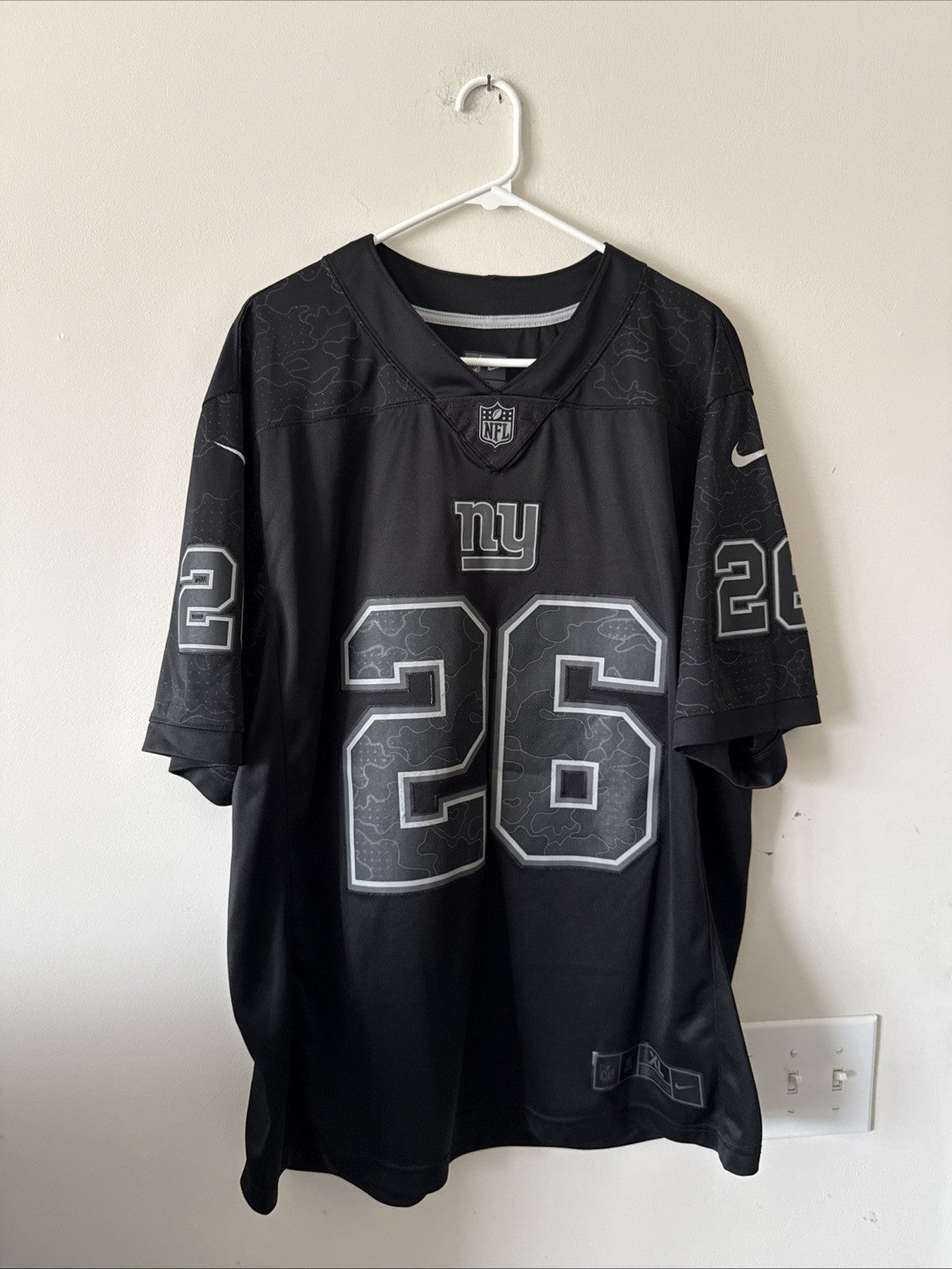 Men's Nike Saquon Barkley #26 New York Giants RFLCTV Limited Jersey Sz XL RARE
