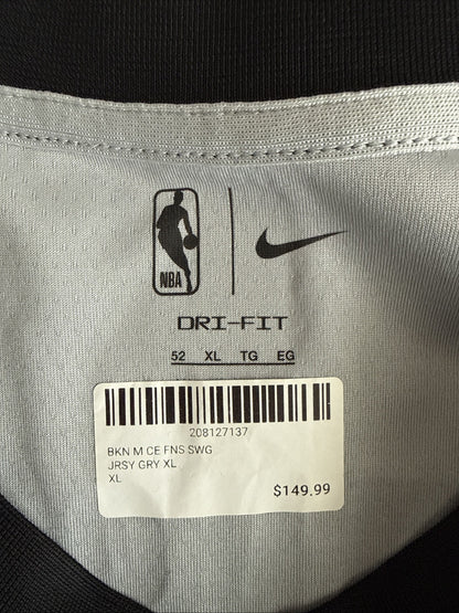 Men’s Nike x KAWS Cam Johnson #2 Brooklyn Nets City NBA Jersey Sz 52 Black RARE