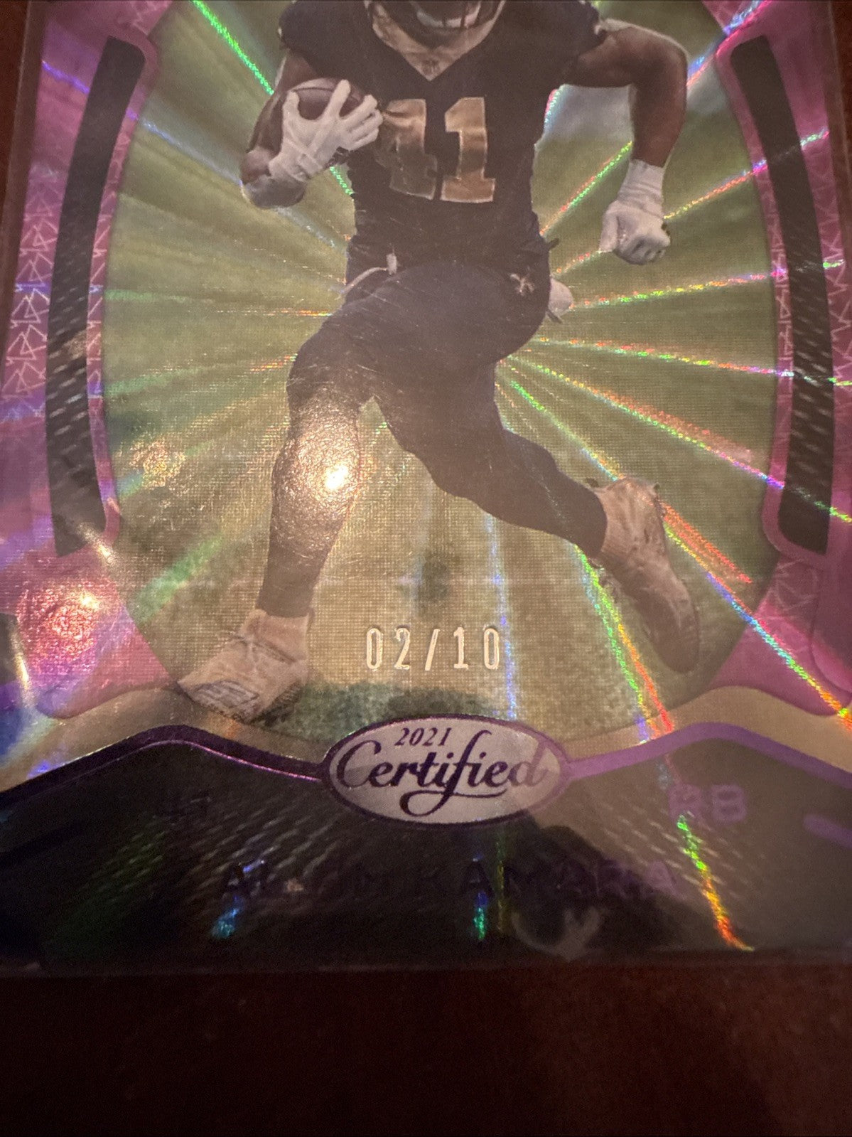 2021 Certified Mirror Pink /10 Alvin Kamara #84