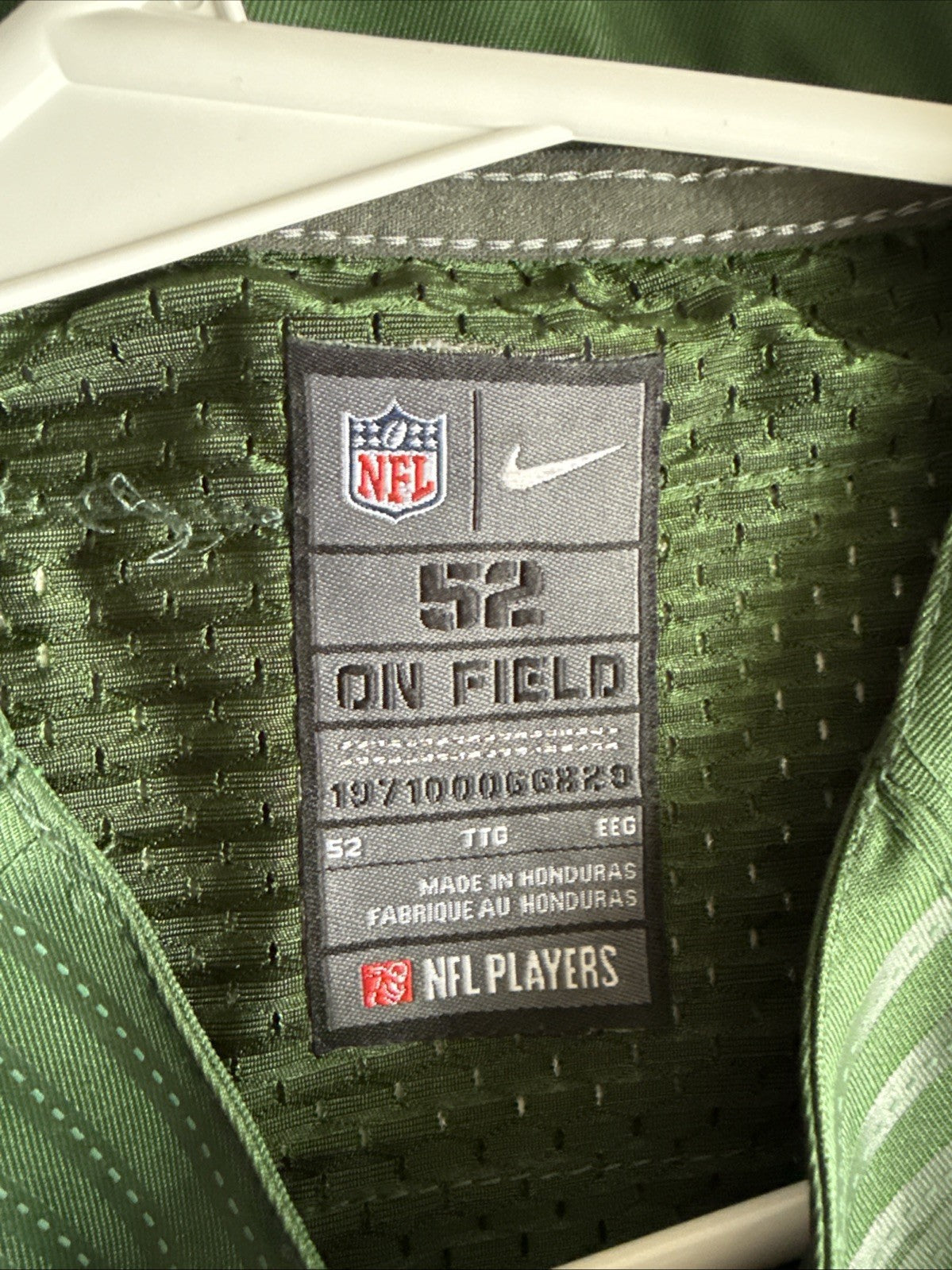 Men’s Nike CHRIS JOHNSON #21 New York Jets NFL Stitched Jersey Sz 52 Green RARE
