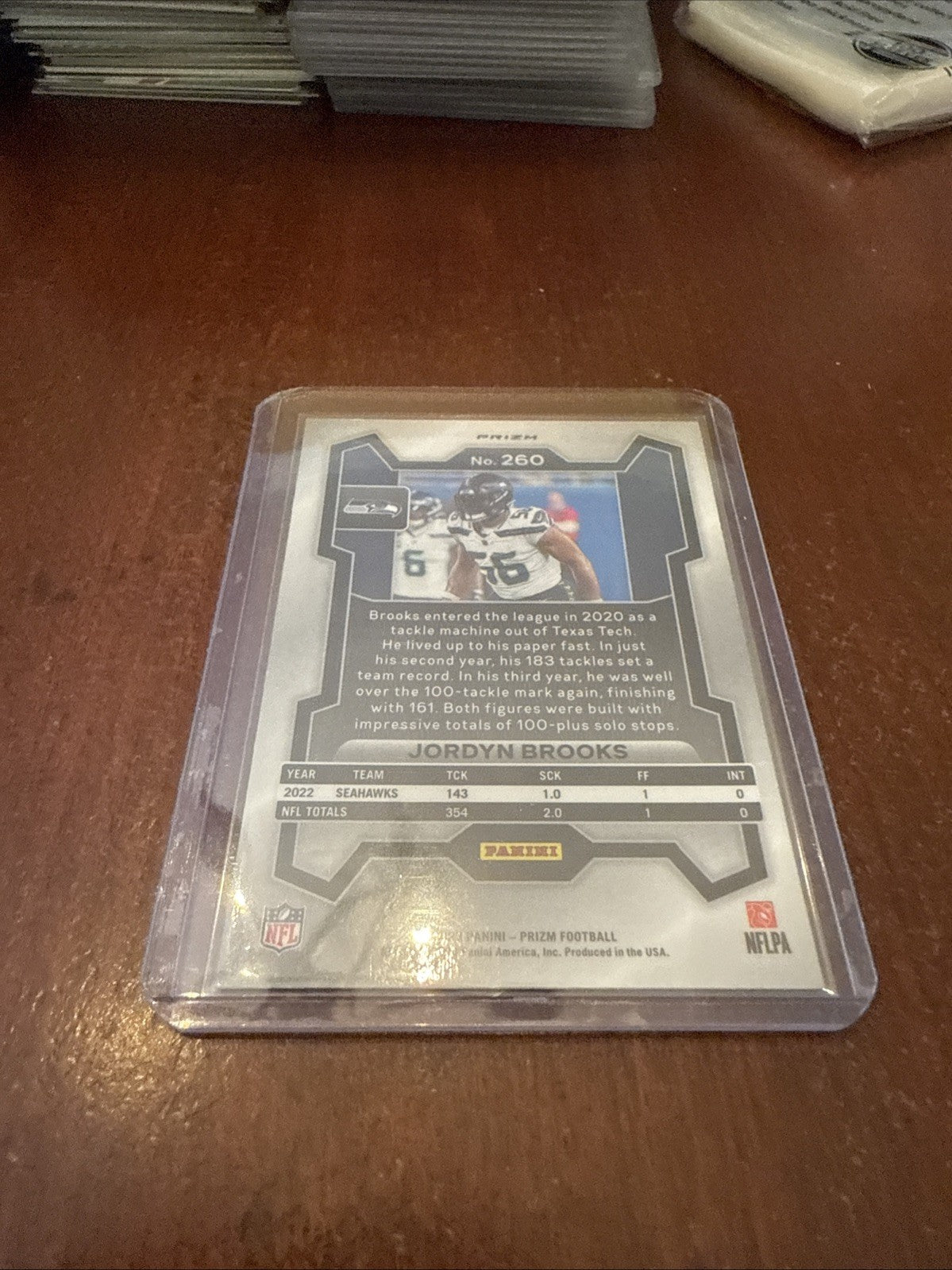 2023 Panini Prizm Green Prizm Jordyn Brooks #260