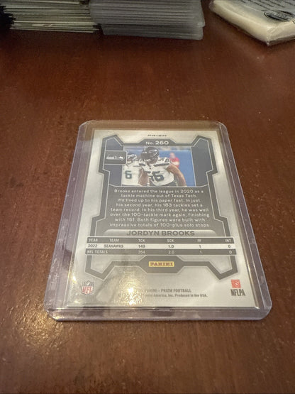 2023 Panini Prizm Green Prizm Jordyn Brooks #260