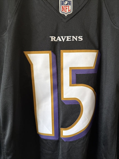 Men’s Nike Hollywood Brown #15 Baltimore Ravens Vapor Lmtd Jersey Sz 2XL - RARE