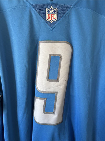 Men’s Nike Matthew Stafford #9 Detroit Lions Vapor Limited Jersey Sz L Blue RARE