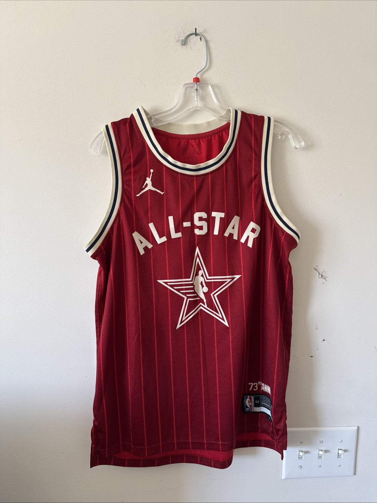 Men’s Jordan Stephen Curry#30 2024 NBA All-Star Game Jersey Sz 44 - Red RARE