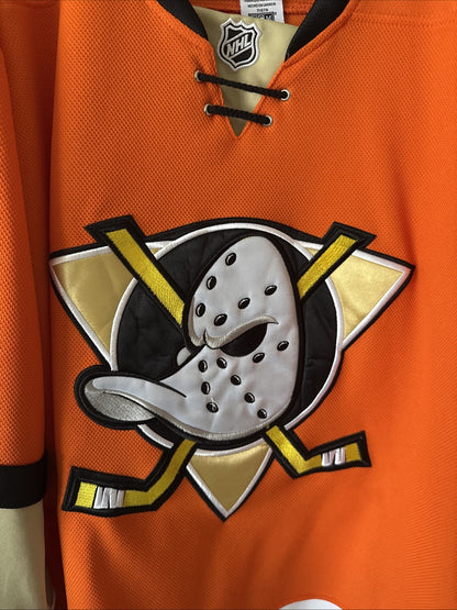 MEN’S REEBOK JOHN GIBSON #36 2015 REEBOK ANAHEIM DUCKS 3rd JERSEY SZ 52 RARE