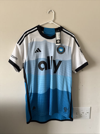 Men’s adidas Ben Bender #15 Charlotte FC 2024/25 MLS Jersey Sz L - White NWT