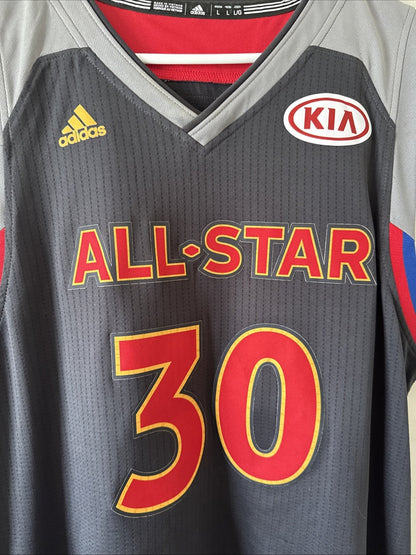Men’s Adidas Stephen Curry #30 2017 NBA All-Star Game Swingman Jersey Sz L RARE