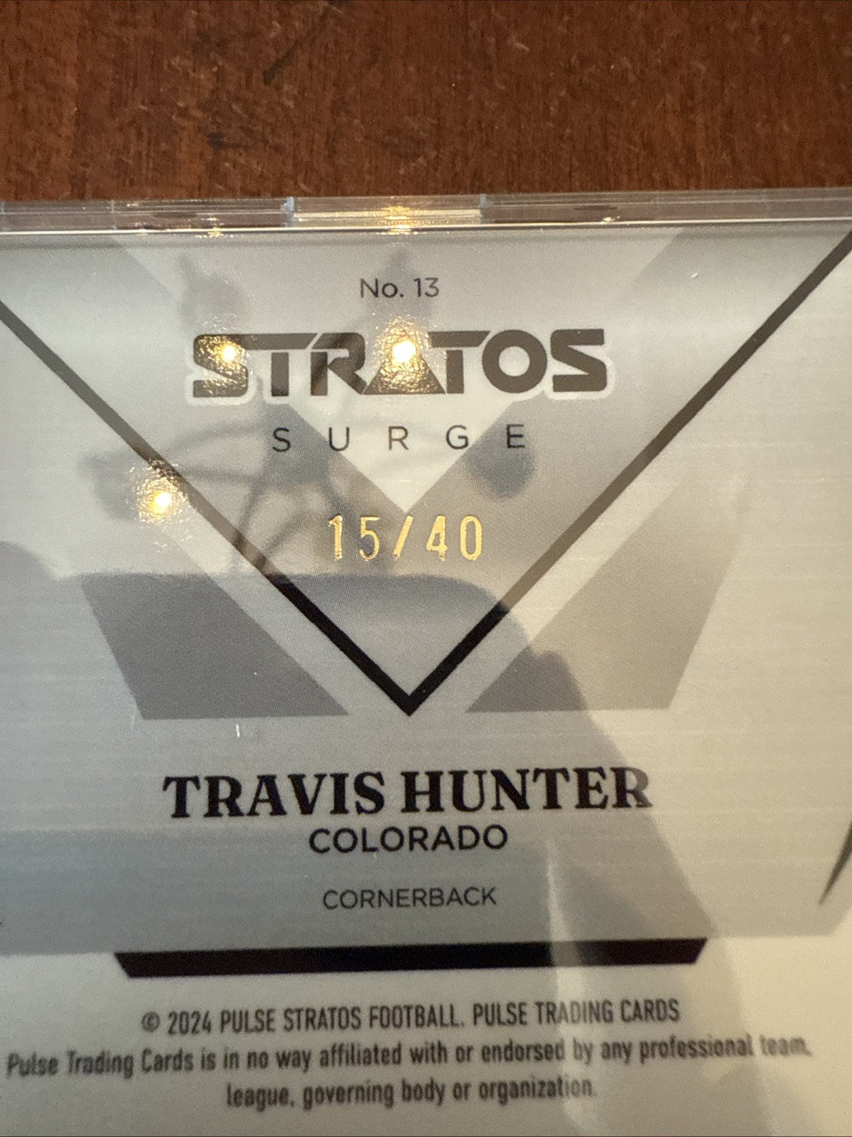 2025 Pulse Stratos Travis Hunter SURGE Rookie /40 Colorado #12 RC