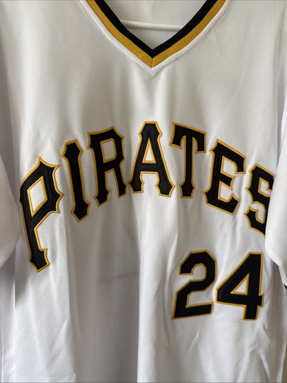 Mens Mitchell & Ness Barry Bonds #24 Pittsburgh Pirates 1988 Jersey Sz M - NWT