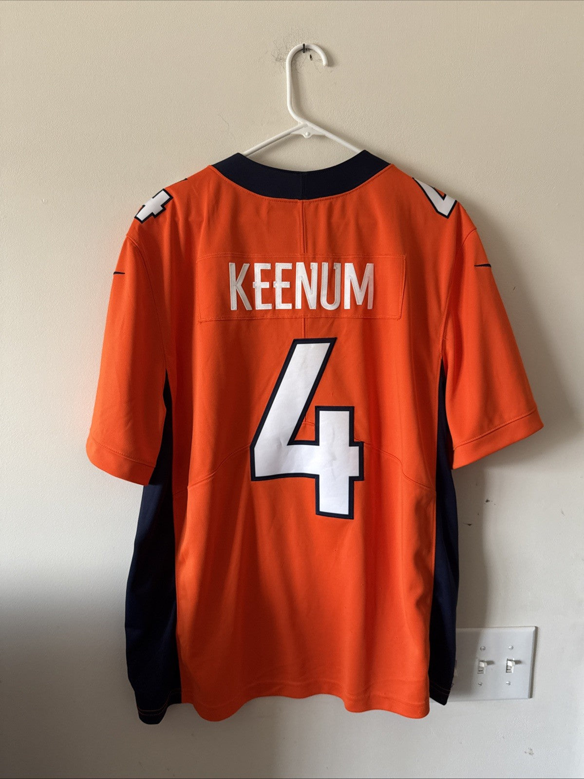 Men’s Nike Case Keenum #4 Denver Broncos Vapor Lmtd Jersey Sz XL - Orange RARE