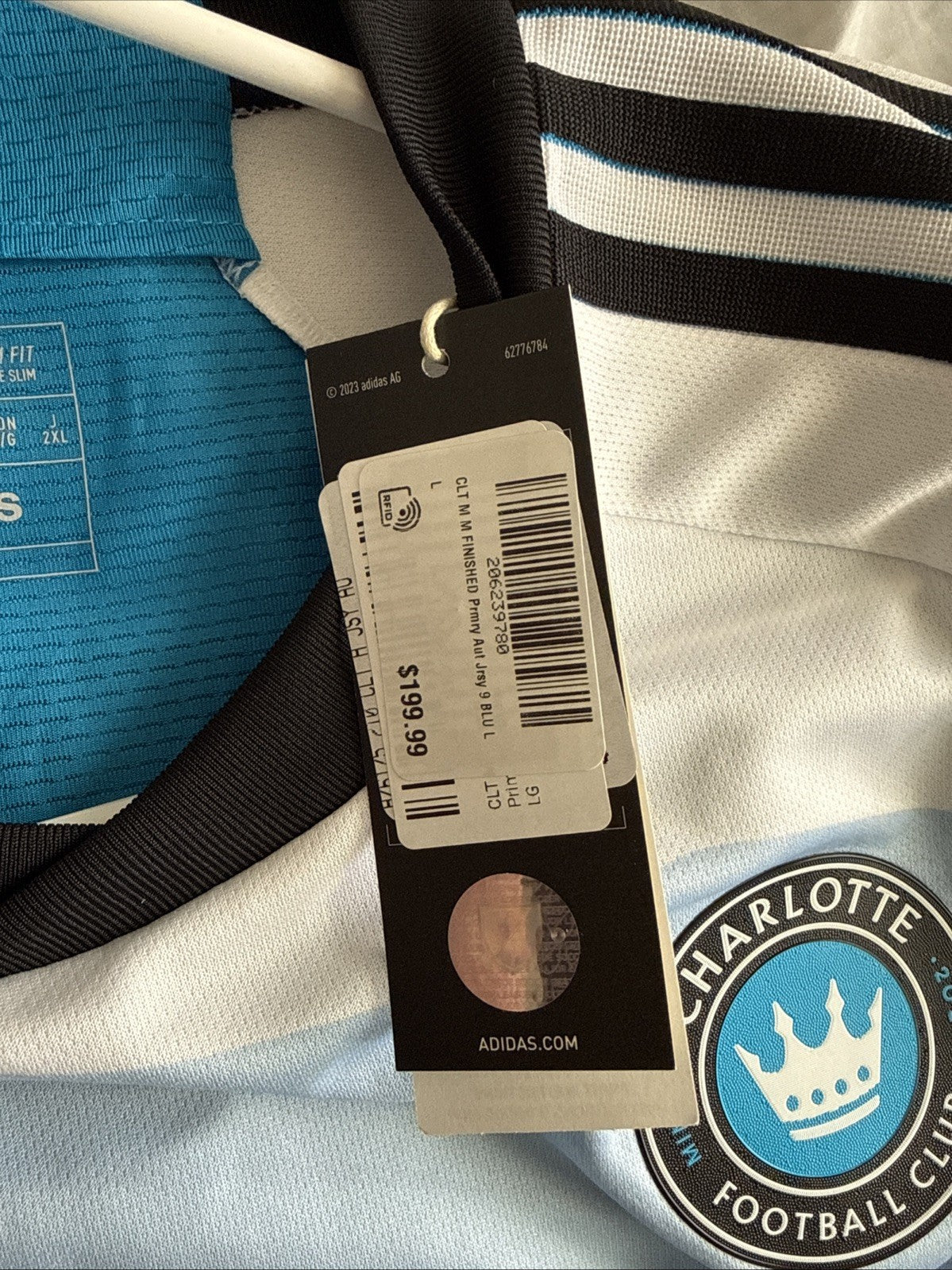 Men’s Adidas Enzo Copetti #9 Charlotte FC Jersey Authentic 24/25  Sz L NWT RARE