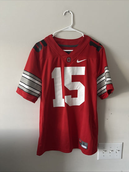 Men’s Nike Ezekiel Elliott #15 Ohio State Buckeyes Throwback Jersey Sz S - RARE