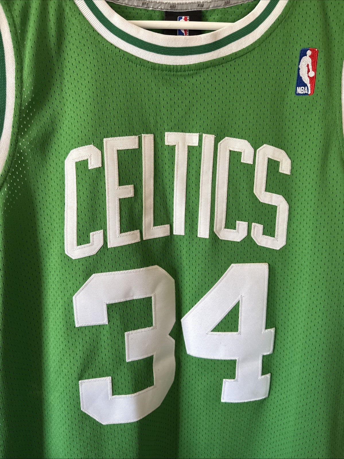 Men’s Adidas Paul Pierce #34 Boston Celtics Authentic Jersey  Sz 52 - Green