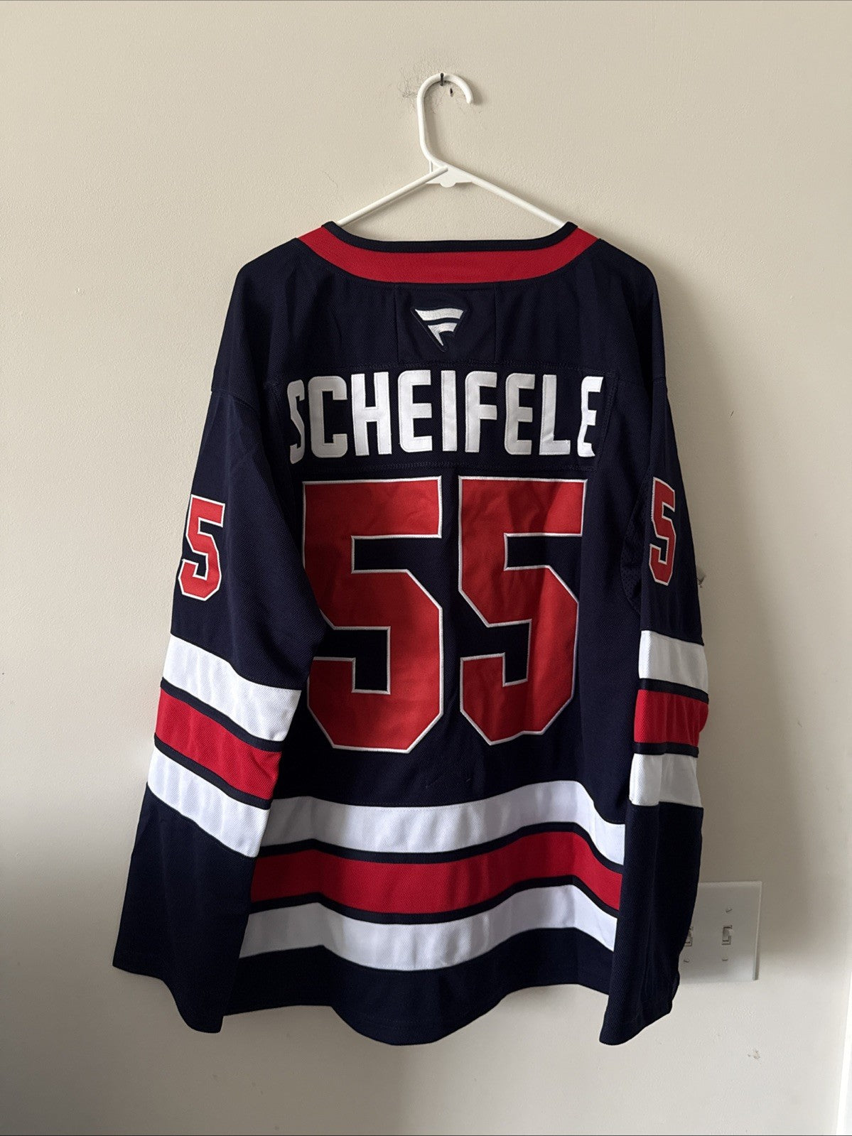 Men’s Fanatics Mark Scheifele #55 Winnipeg Jets NHL Jersey Sz 50 - Blue RARE