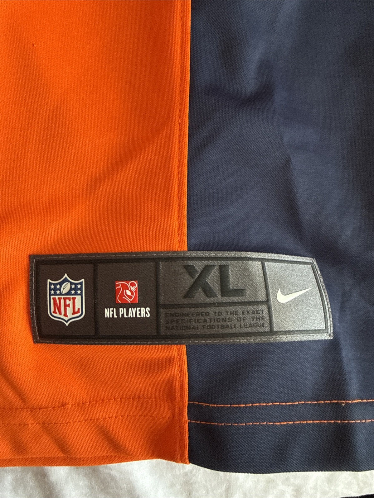 Men’s Nike Case Keenum #4 Denver Broncos Vapor Lmtd Jersey Sz XL - Orange RARE