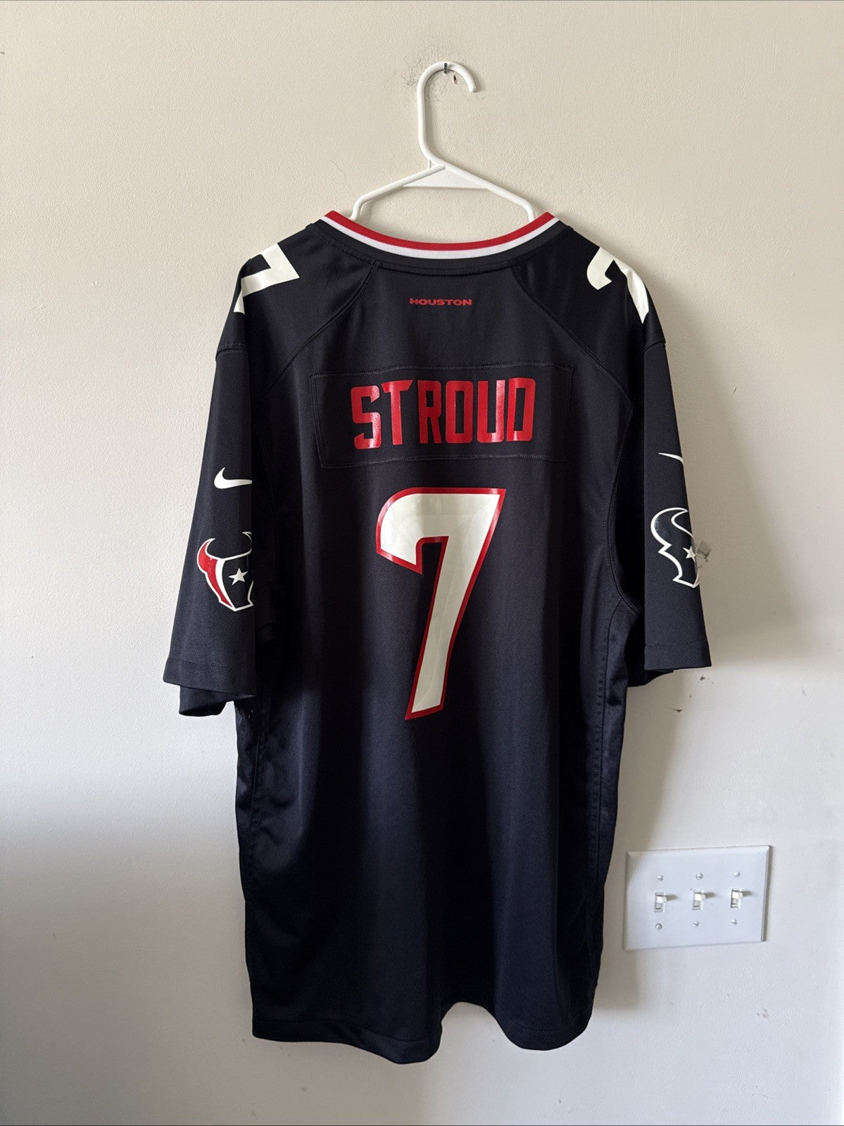 Men’s Nike CJ Stroud #7 Houston Texans NFL Football Game Home Jersey Sz XL RARE