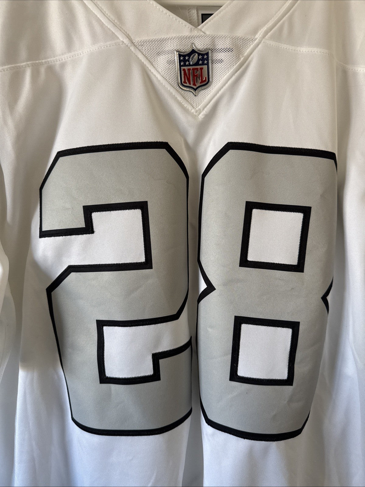 Men’s Josh Jacobs #28 Las Vegas Raiders Vapor Limited Jersey 21’ Color Rush Sz L
