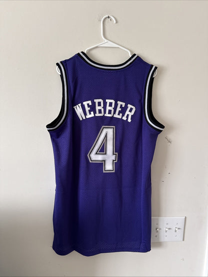 Mens Mitchell & Ness Chris Webber #4 Sacramento Kings 1998/99 Jersey Sz M - NWT