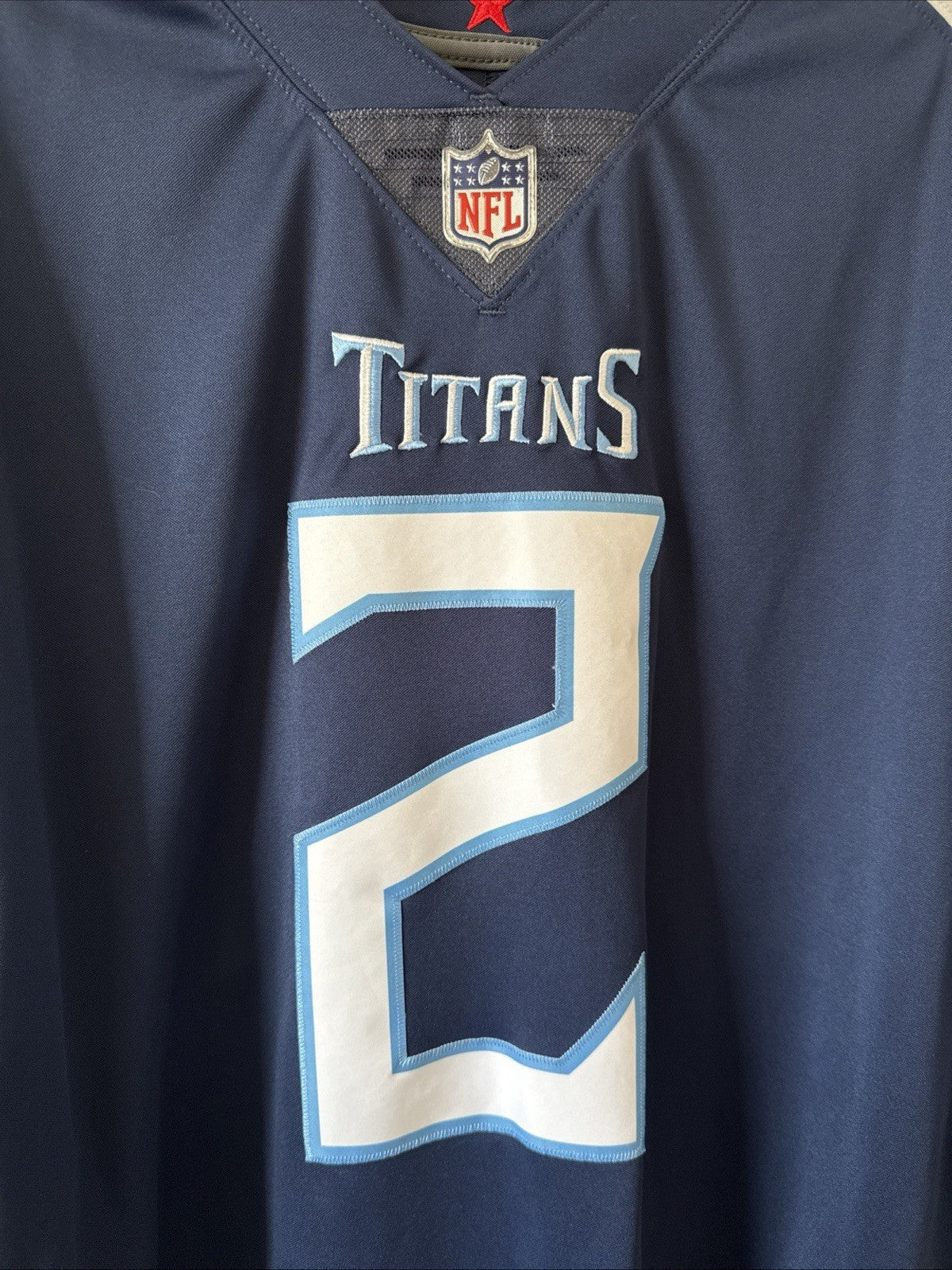 Men’s Nike Julio Jones #2 Tennessee Titans Vapor Lmtd Jersey Sz 2XL - Blue RARE