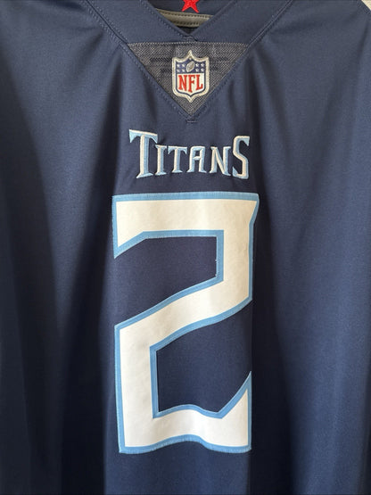 Men’s Nike Julio Jones #2 Tennessee Titans Vapor Lmtd Jersey Sz 2XL - Blue RARE