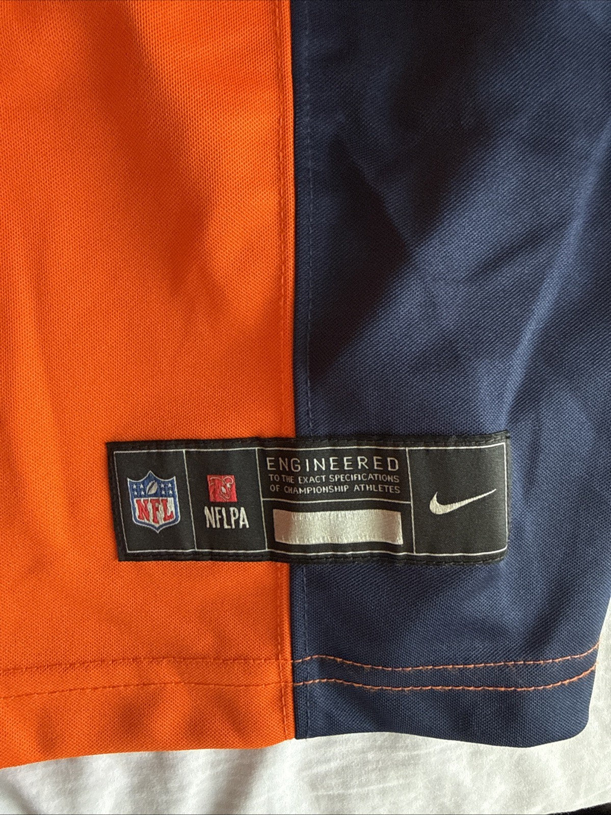 Men’s Nike John Elway #7 Denver Broncos Vapor Lmtd NFL Jersey Sz L - Orange RARE