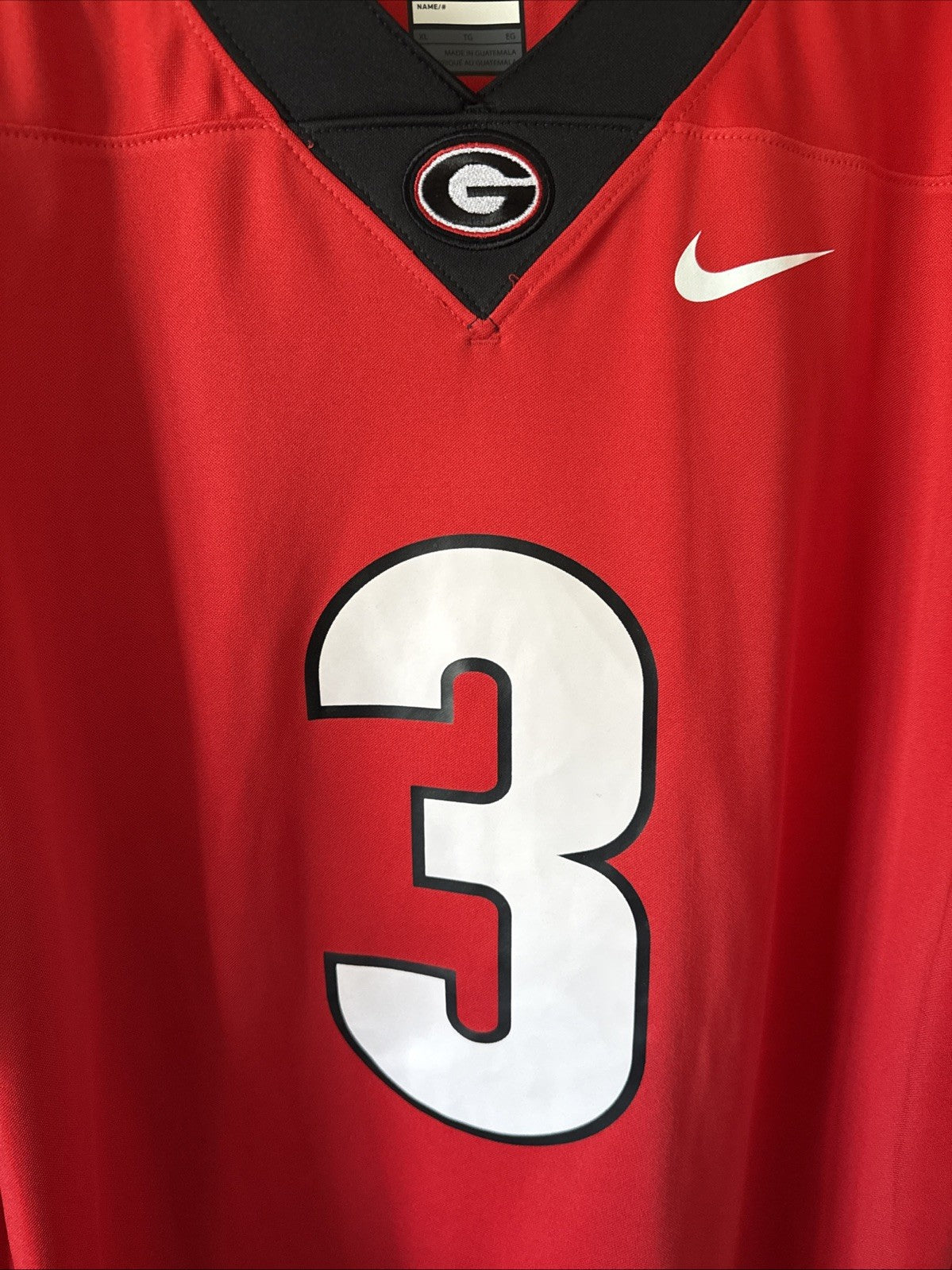 Men’s Nike Tyson Campbell #3 Georgia Bulldogs Alumni Jersey Sz XL - Red RARE