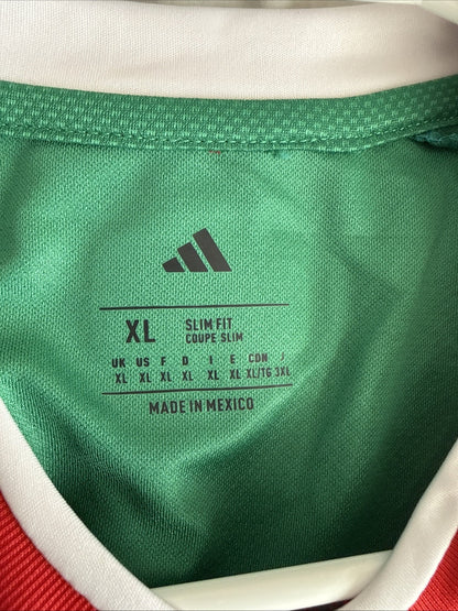Men's adidas Santiago Gimenez #11 2026 Mexico Home WC Jersey Sz XL - Green NWT